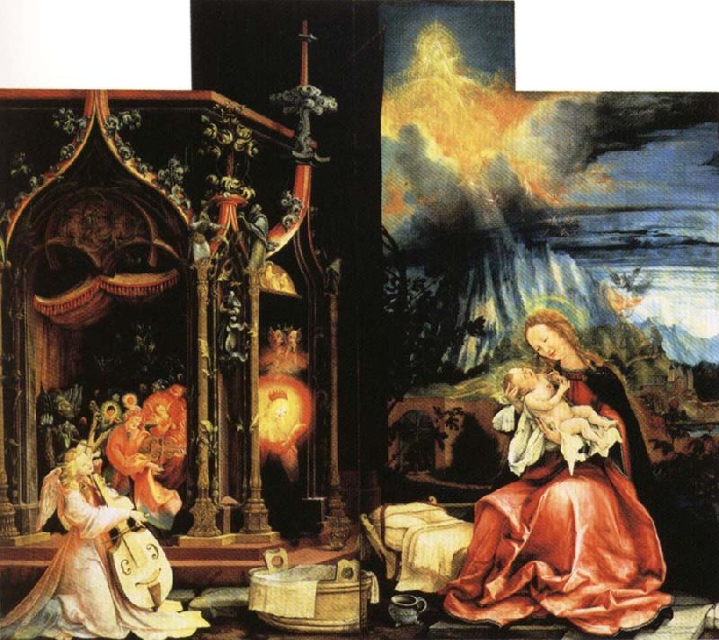 Matthias  Grunewald Isenheim Altar Allegory of the Nativity Germany oil painting art